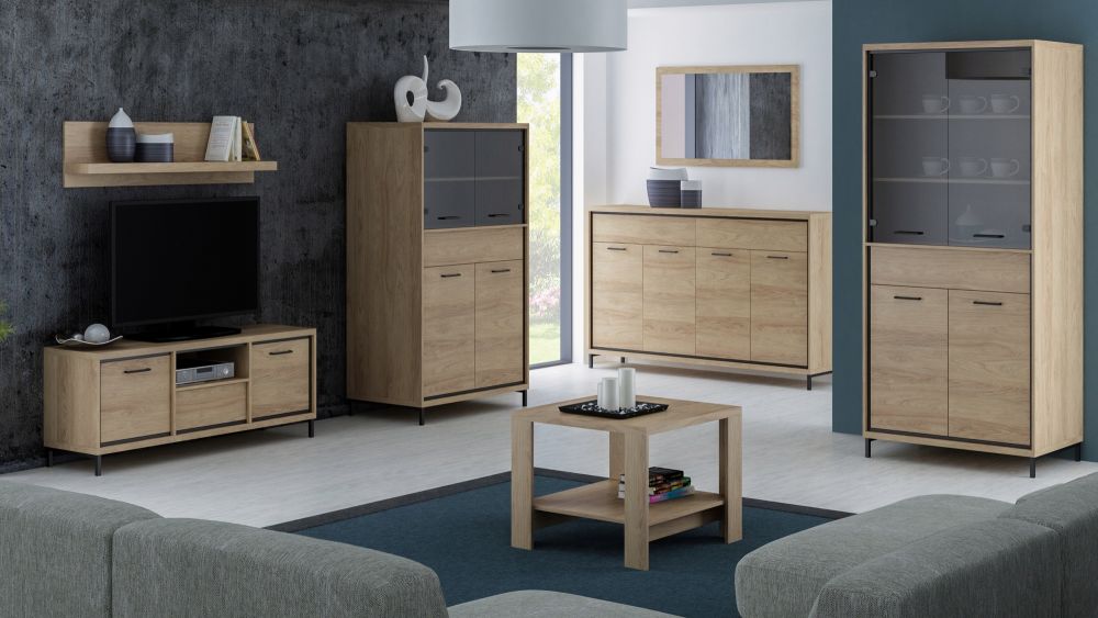 Table basse en Hickory Naturel