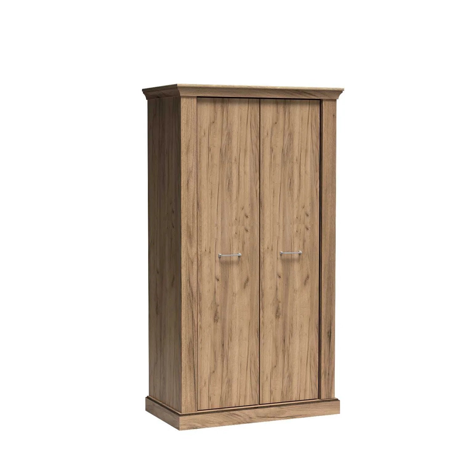 Armoire à deux portes avec rangements optimisés