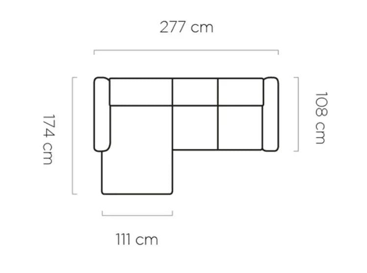 Canapé d’angle avec Assise extensible électrique - Meublei