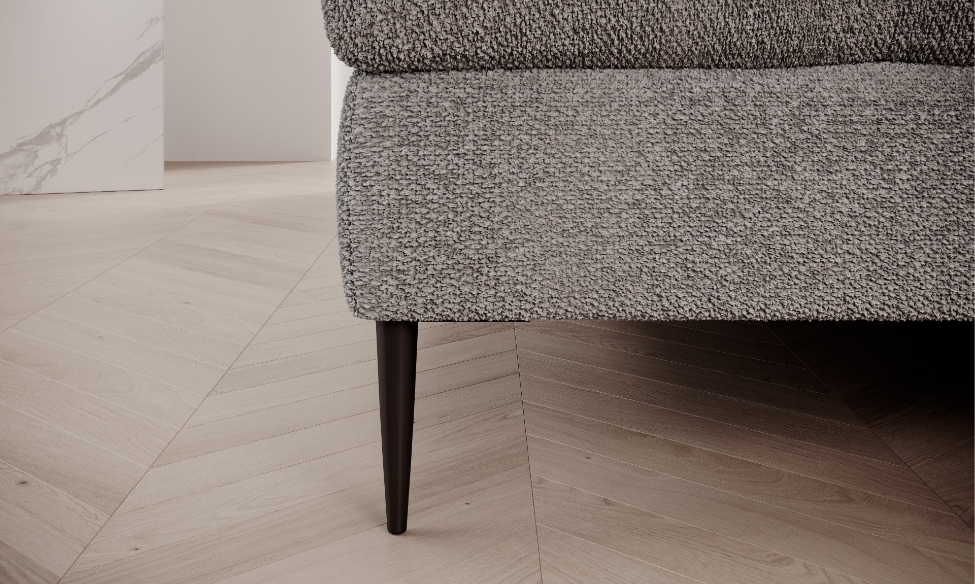 Canapé d'angle XL avec fonction lit et coffre de rangement intégré