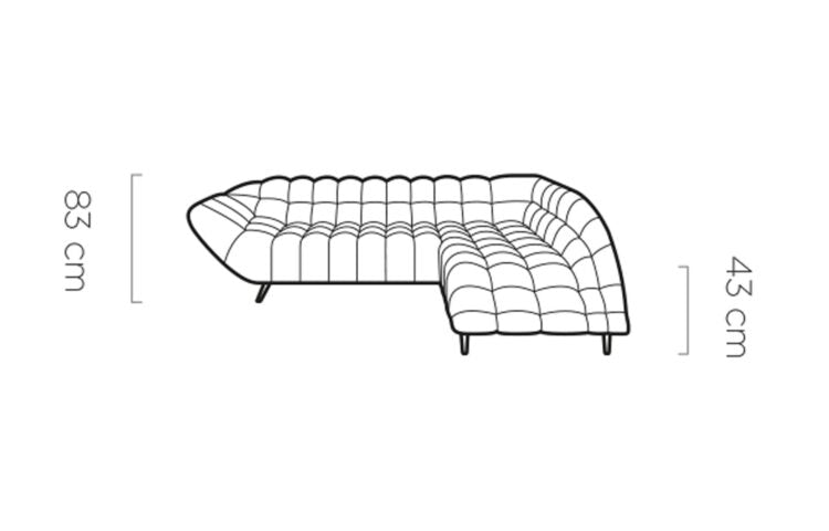 Canapé d’Angle – Design Moderne avec Profondeur d’Assise Réglable Électriquement