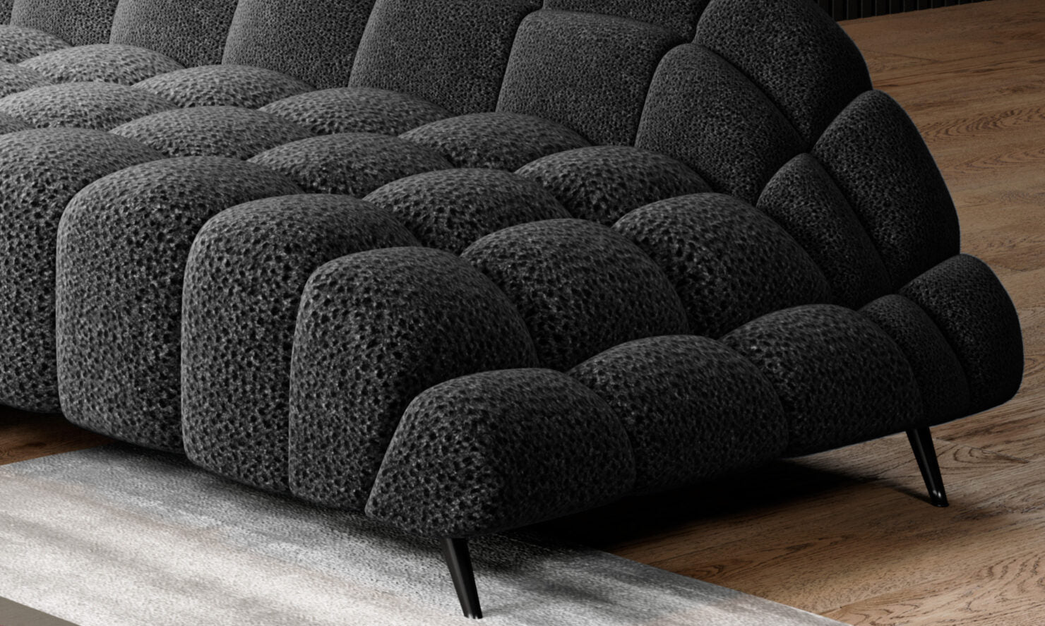 Canapé d’Angle – Design Moderne avec Profondeur d’Assise Réglable Électriquement