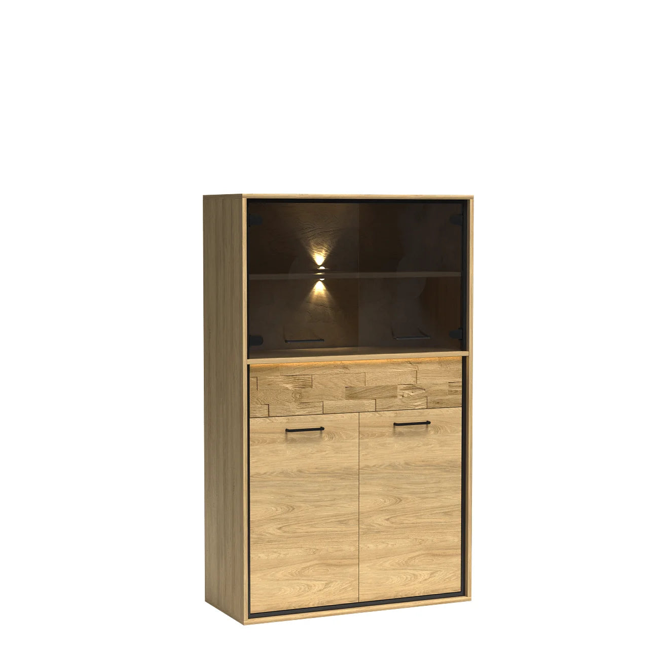 Demi Vitrine Lumineuse avec Étagère