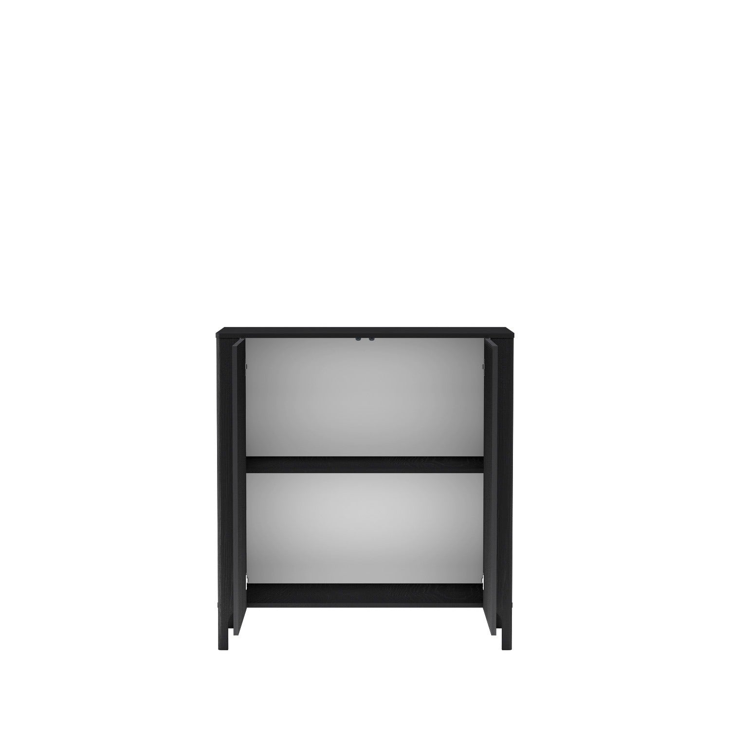 Commode avec Motif à Chevrons et Étagère Spacieuse