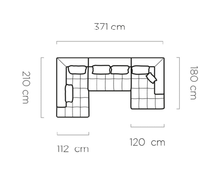 Canapé d’angle moderne avec réglage électrique de la profondeur d’assise