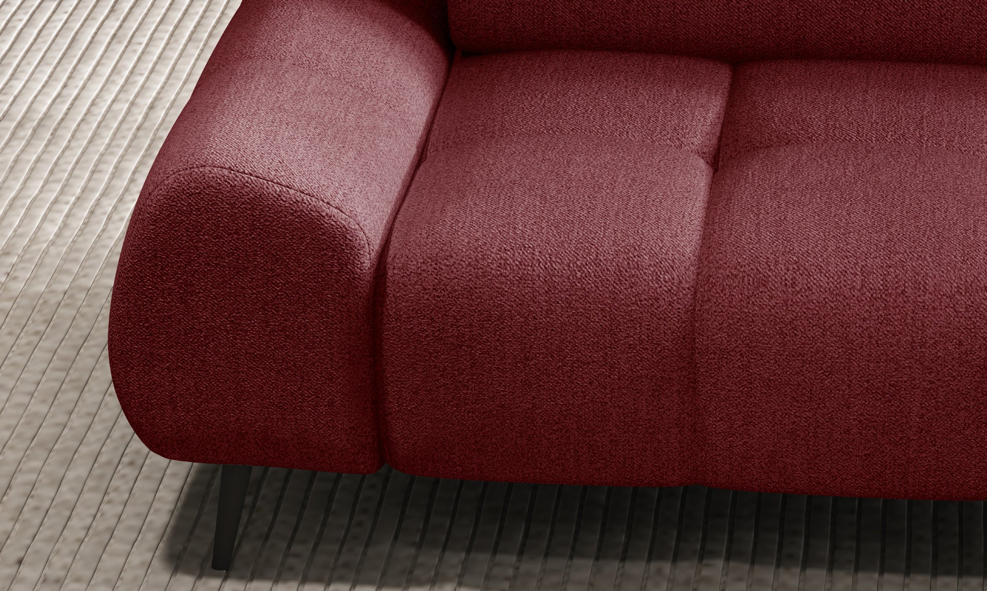 Canapé d'angle moderne avec réglage électrique de la profondeur d'assise Le canapé d'angle
