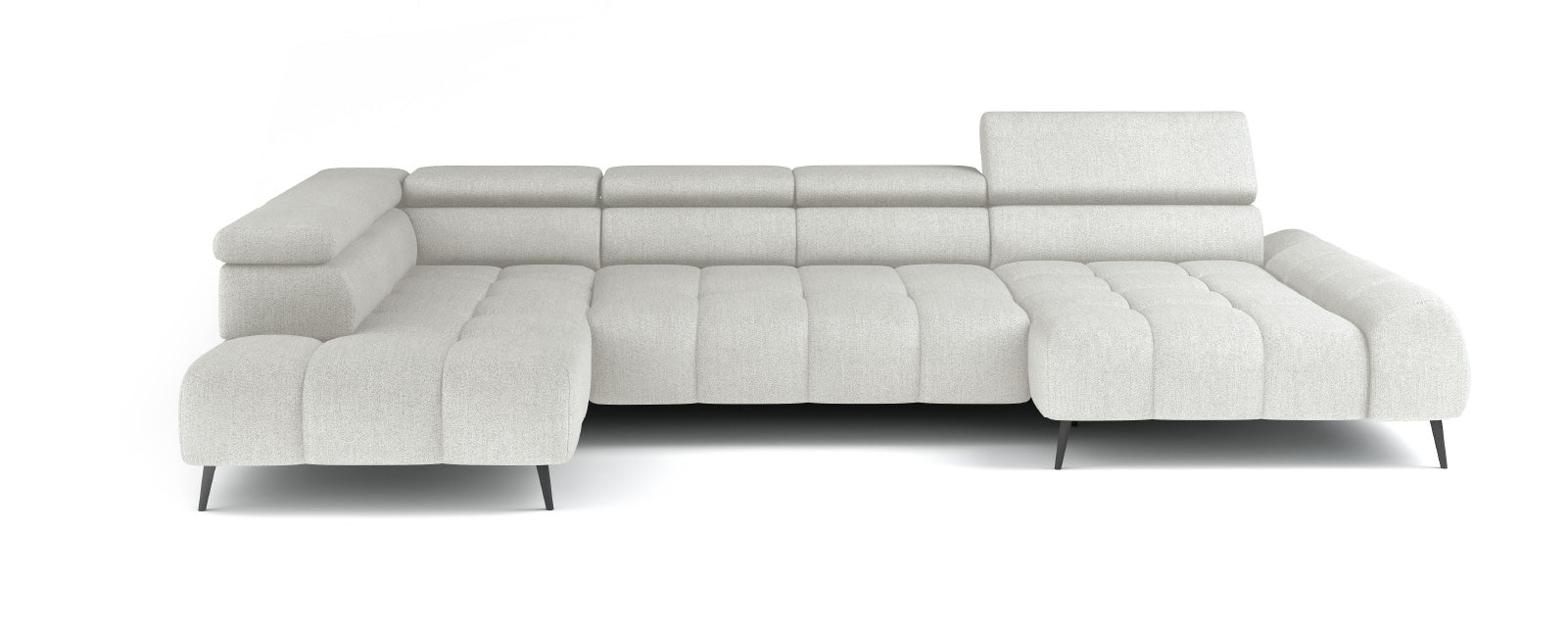 Canapé d'angle moderne avec réglage électrique de la profondeur d'assise Le canapé d'angle