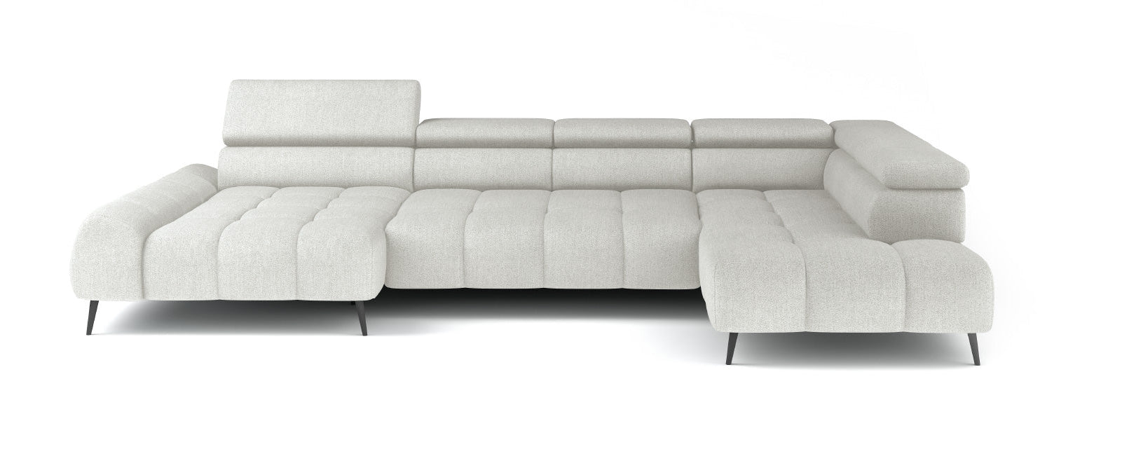 Canapé d'angle moderne avec réglage électrique de la profondeur d'assise Le canapé d'angle