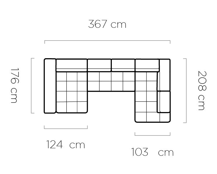 Canapé d'angle moderne avec réglage électrique de la profondeur d'assise Le canapé d'angle