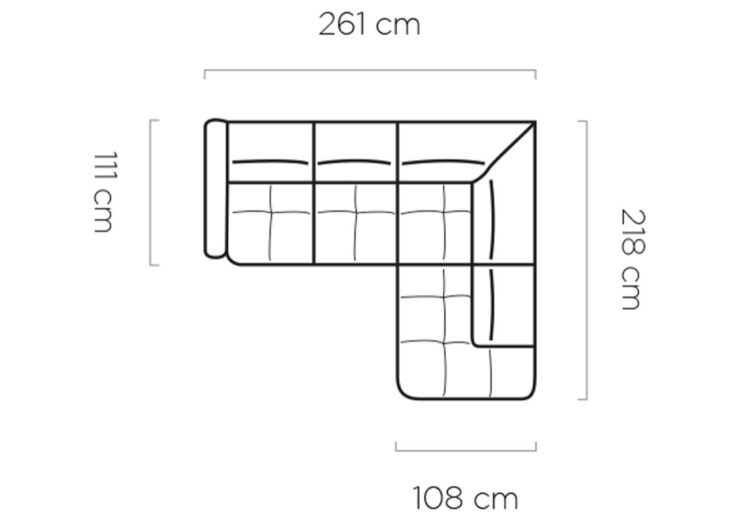 Canapé d'Angle Convertible - Design Moderne, Confort Optimal, Disponible en 3 Tailles | Canapé Réversible avec Coffre de Rangement