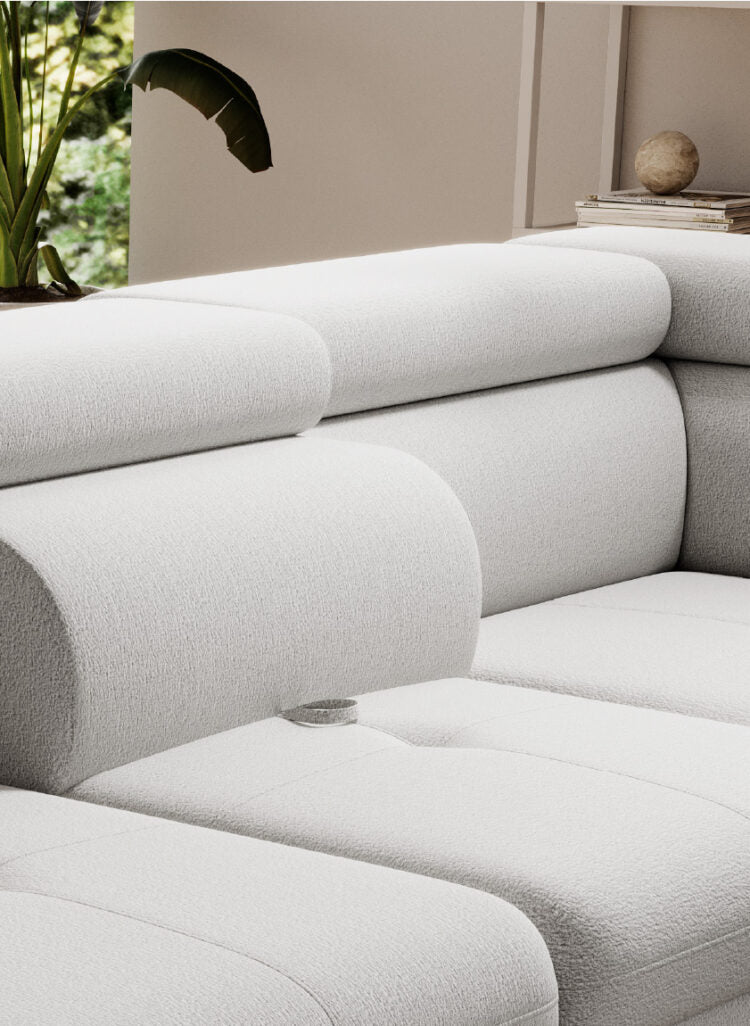 Canapé d’angle L – Design contemporain, convertible avec coffre de rangement et confort personnalisé
