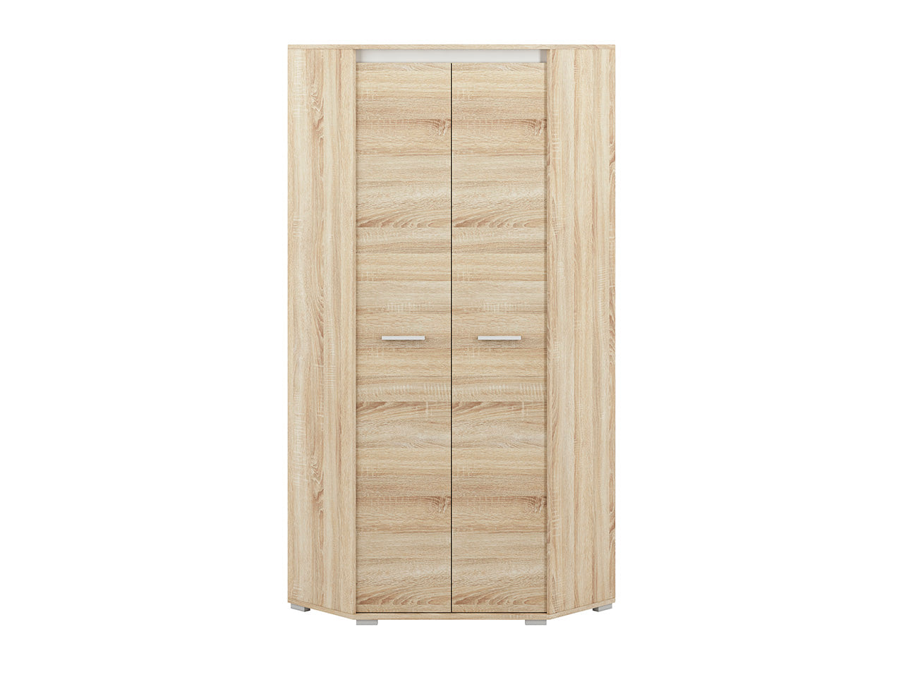 Armoire d’Angle Sonoma Clair – 2 Portes, Grand Rangement, Design Moderne & Résistant