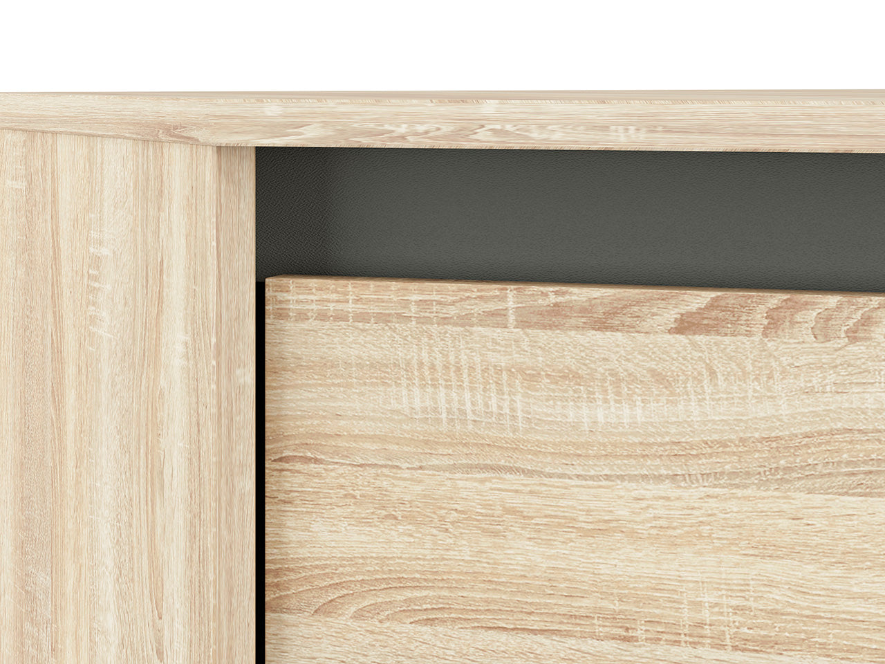 Armoire d’Angle Sonoma Clair – 2 Portes, Grand Rangement, Design Moderne & Résistant
