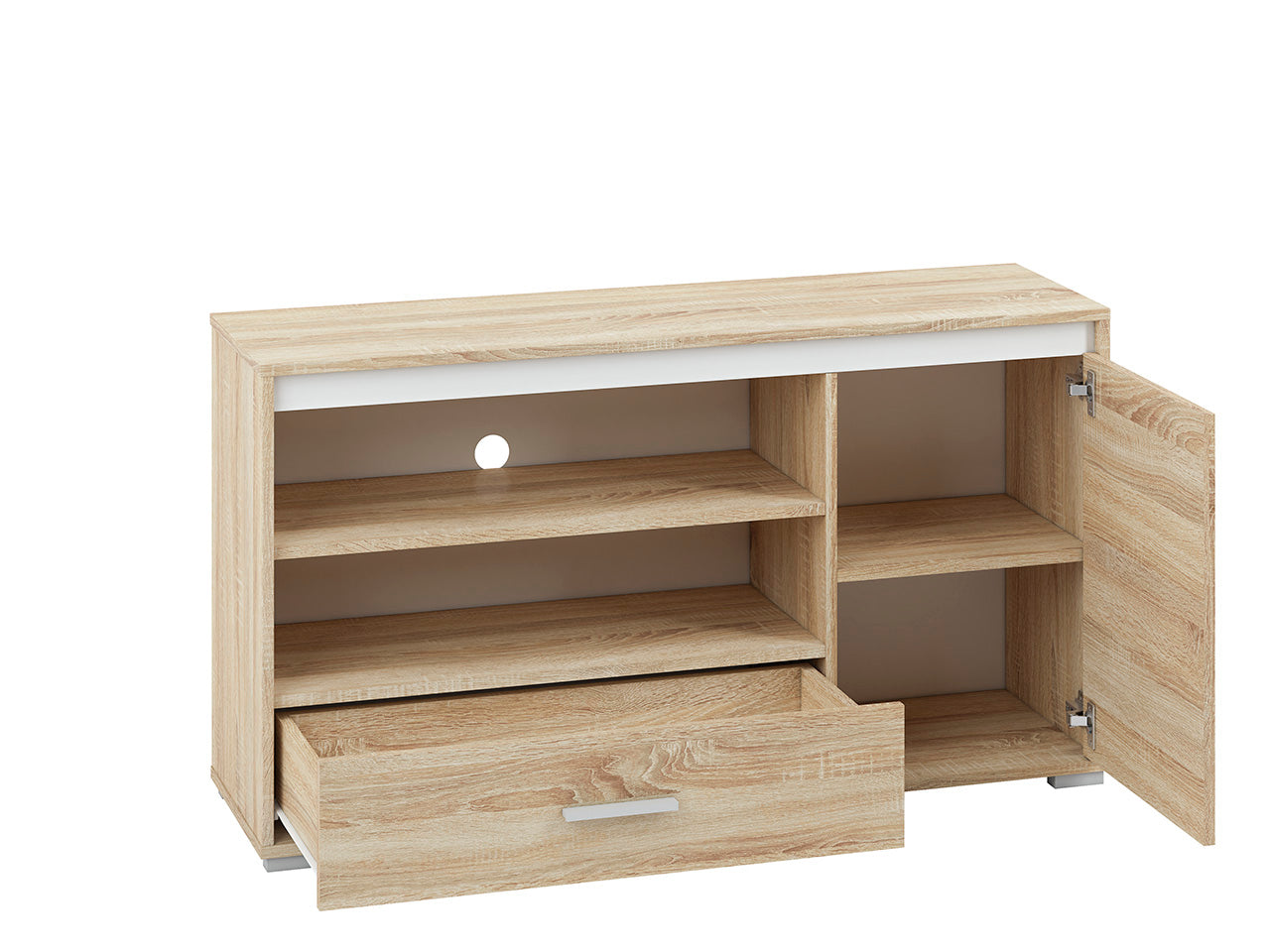 Meuble TV Moderne en Lumière de Sonoma – Design Élégant et Fonctionnel - Rangement TV