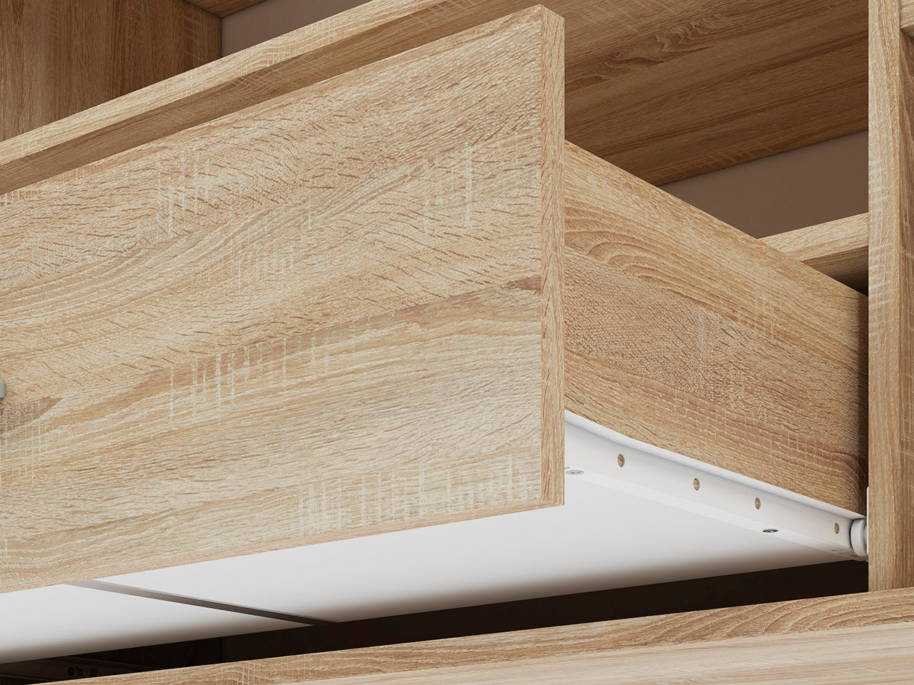 Meuble TV Moderne en Lumière de Sonoma – Design Élégant et Fonctionnel - Rangement TV