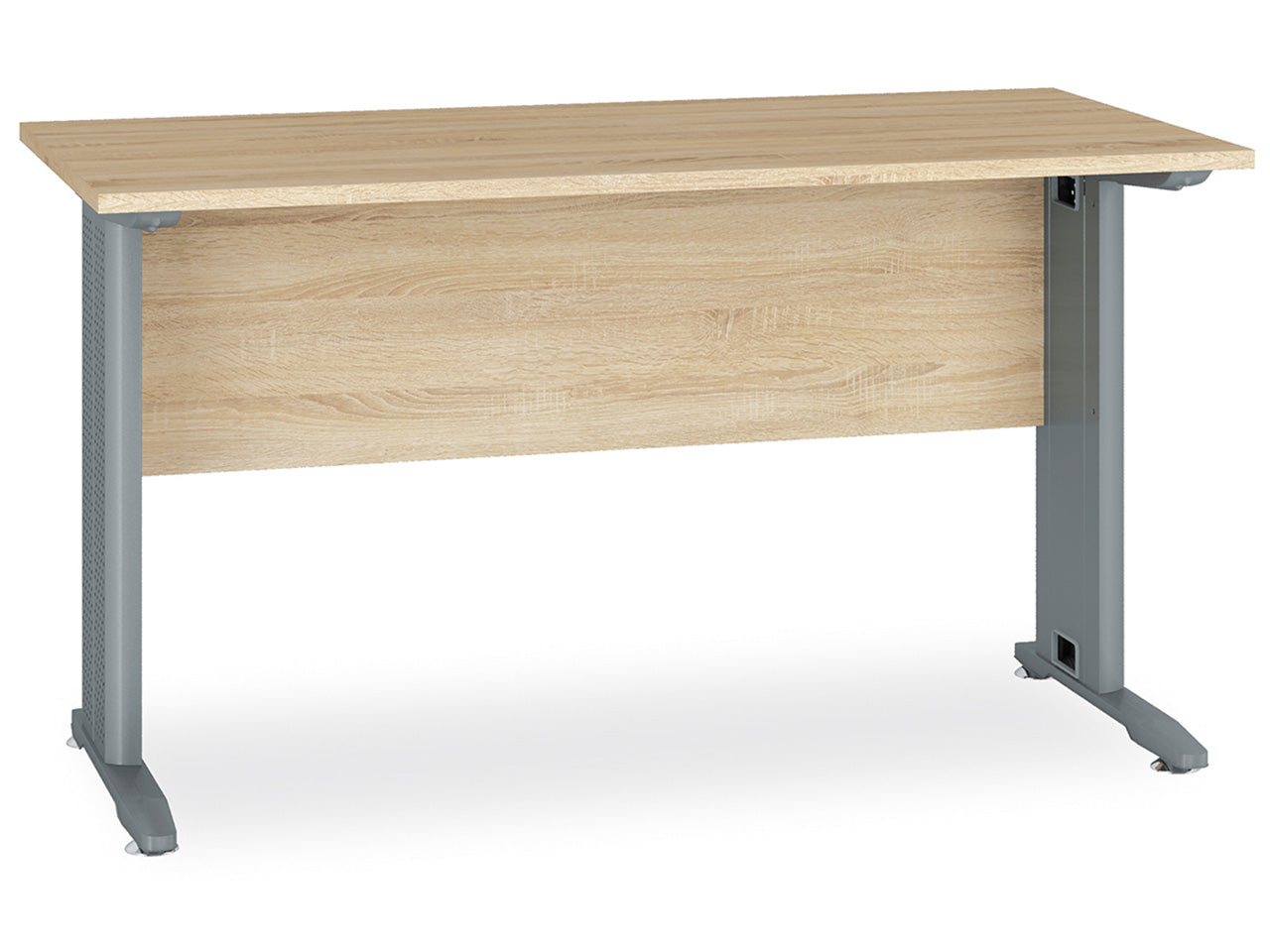 Bureau Moderne avec Bordure ABS - Résistant et Élégant en Lumière de Sonoma