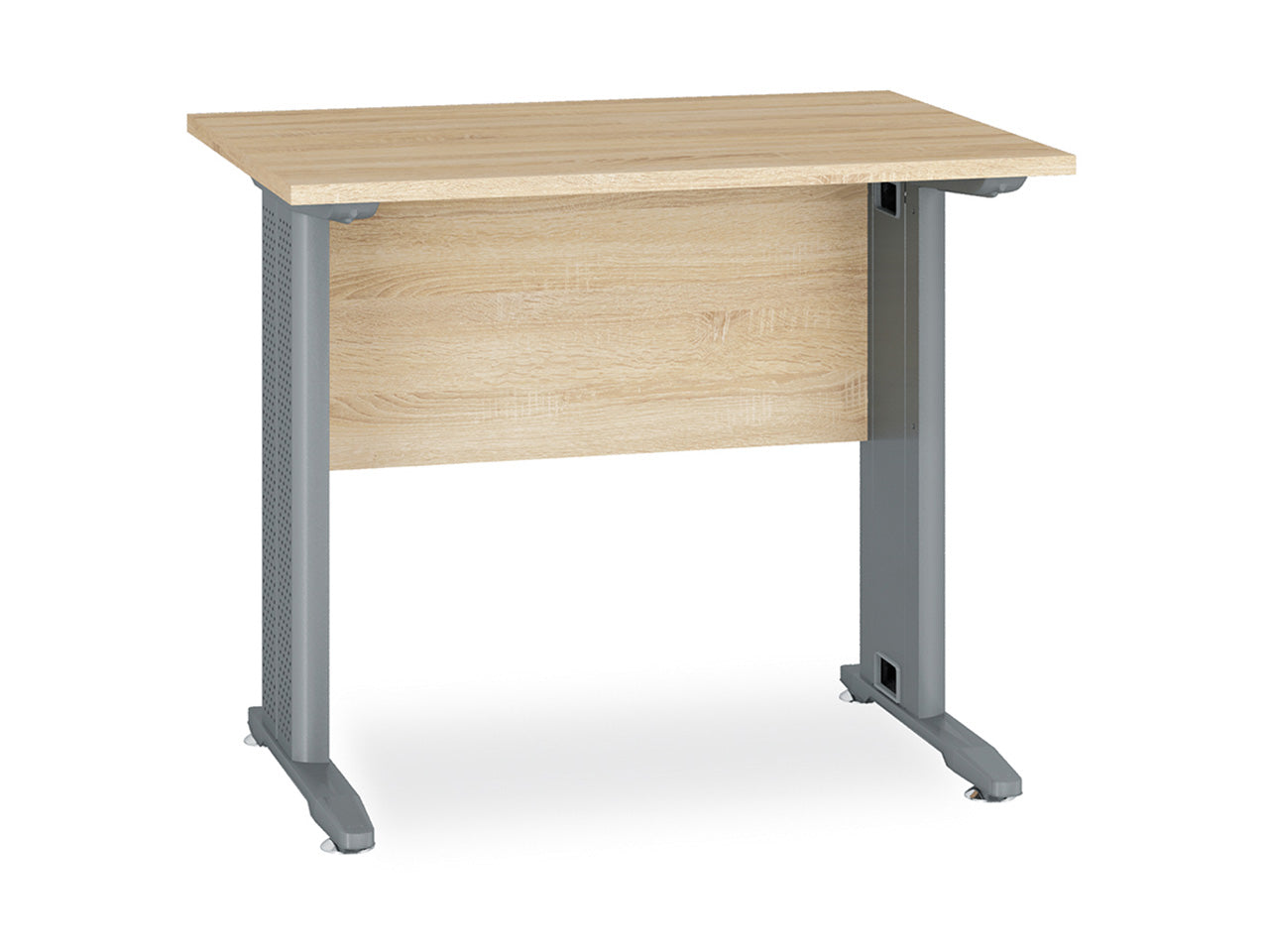 Bureau Moderne avec Bordure ABS - Résistant et Élégant en Lumière de Sonoma