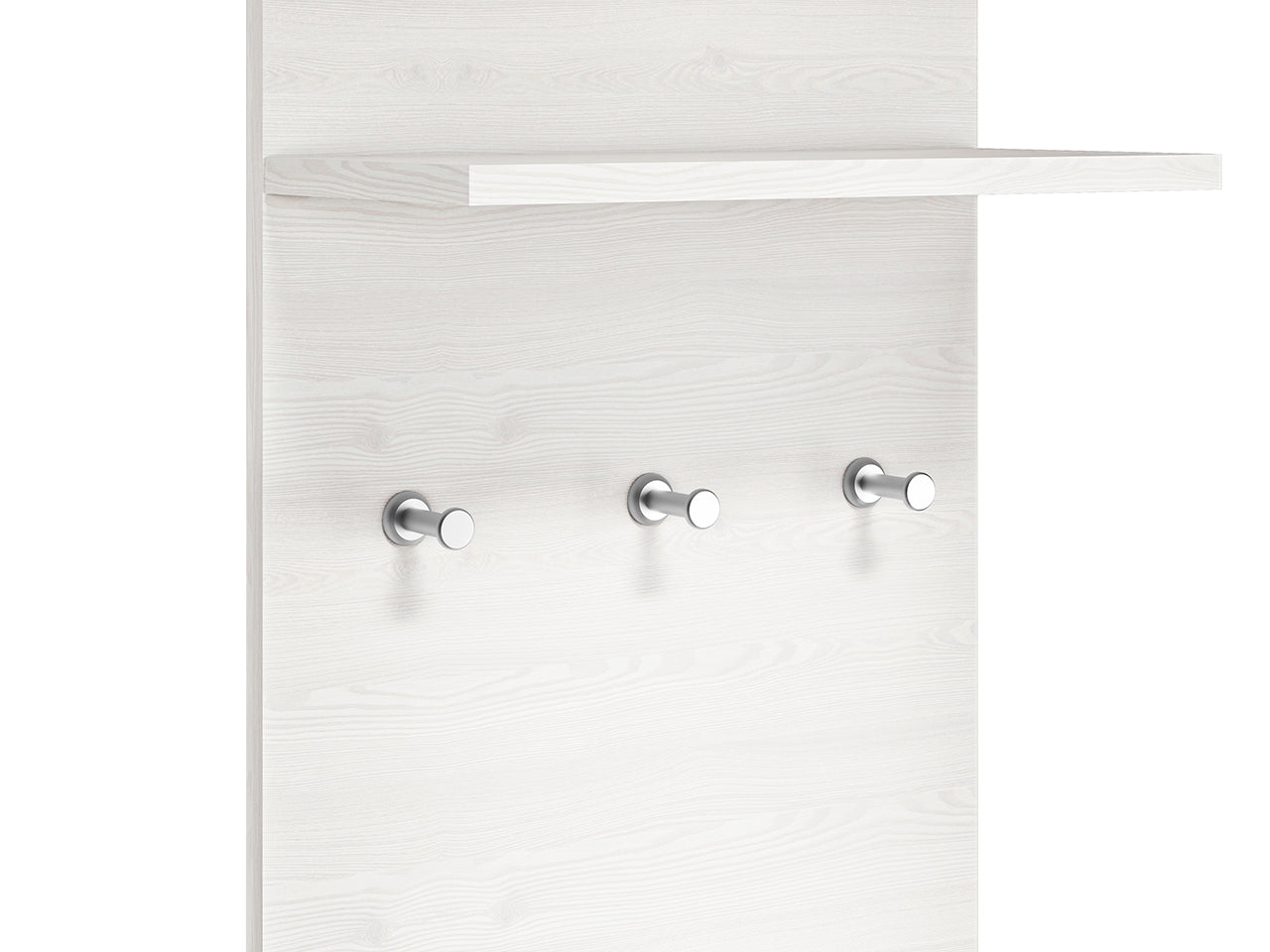 Cintre en Pin des Neiges et MDF Gris Neuf avec Bordure ABS