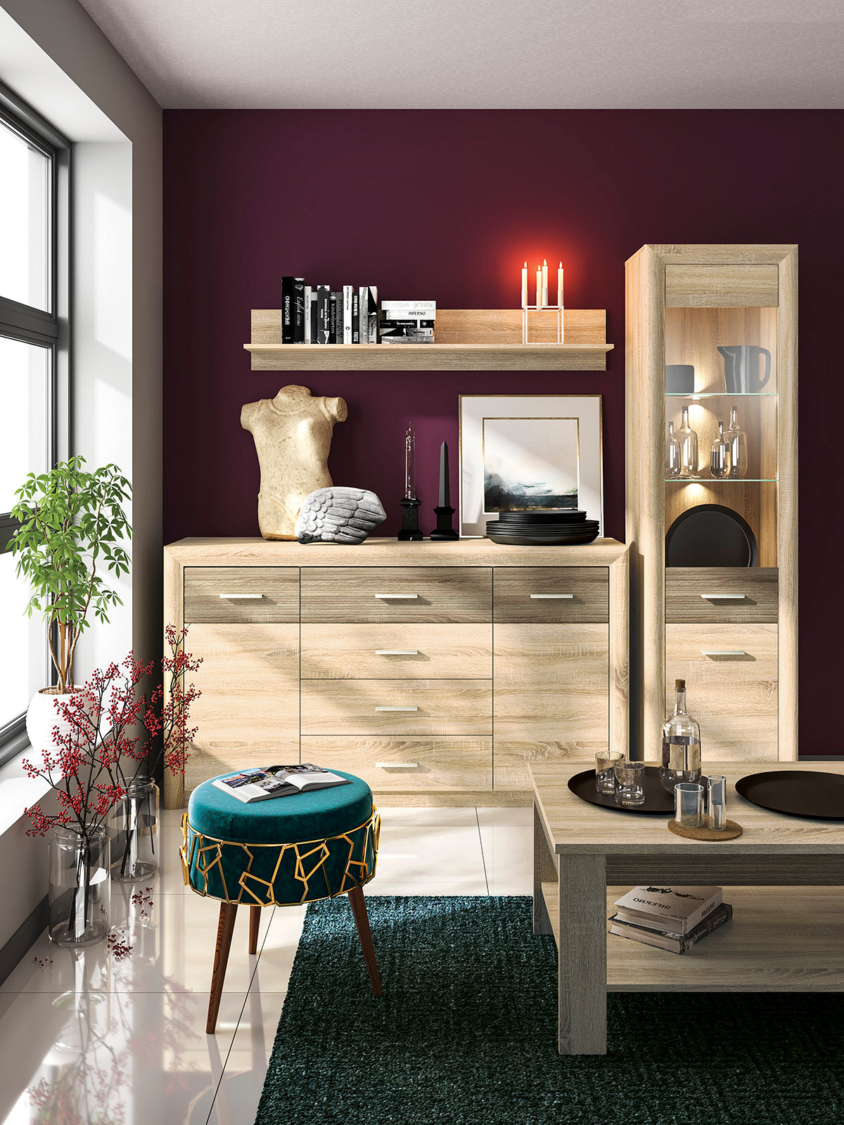 Vitrine en Verre Trempé avec Bordure ABS - Design Élégant, Résistant et Sécurisé