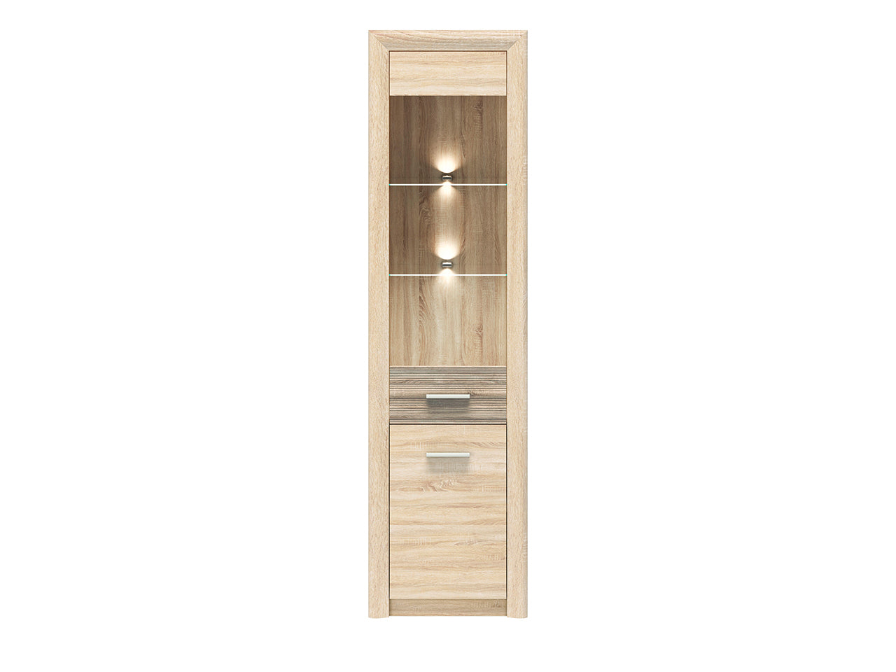 Vitrine en Verre Trempé avec Bordure ABS - Design Élégant, Résistant et Sécurisé