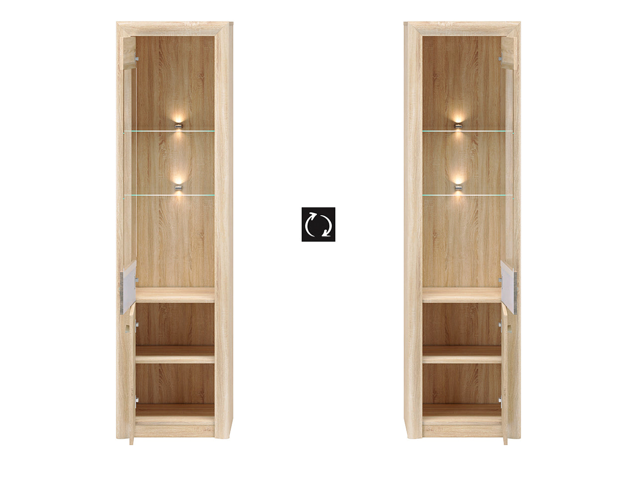 Vitrine en Verre Trempé avec Bordure ABS - Design Élégant, Résistant et Sécurisé