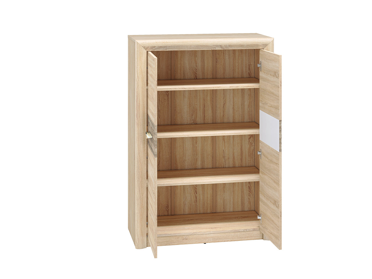 Buffet Élégant – Sonoma Light & MDF Sonoma Truffe – 133 cm – Design Moderne et Fonctionnel