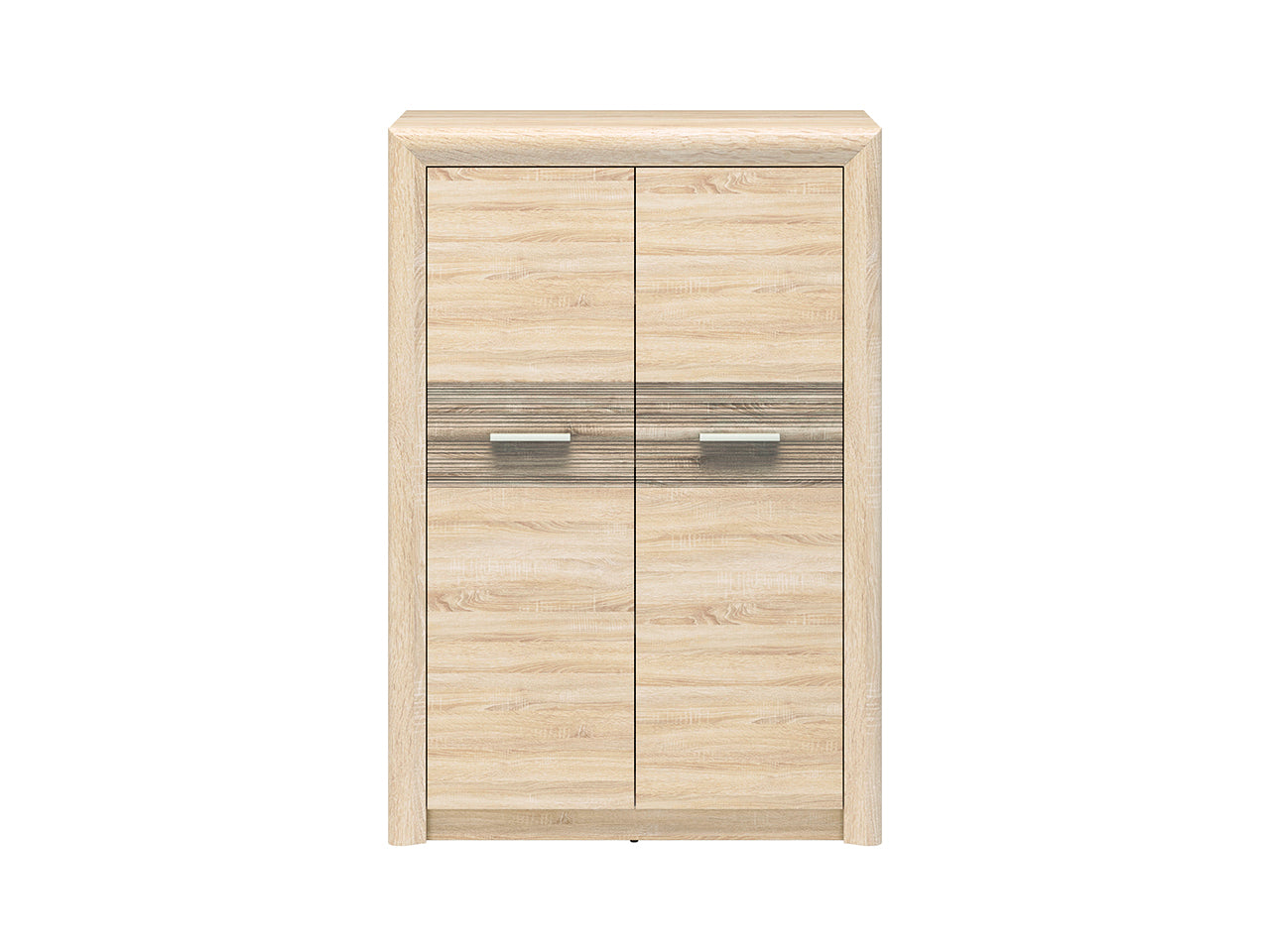 Buffet Élégant – Sonoma Light & MDF Sonoma Truffe – 133 cm – Design Moderne et Fonctionnel