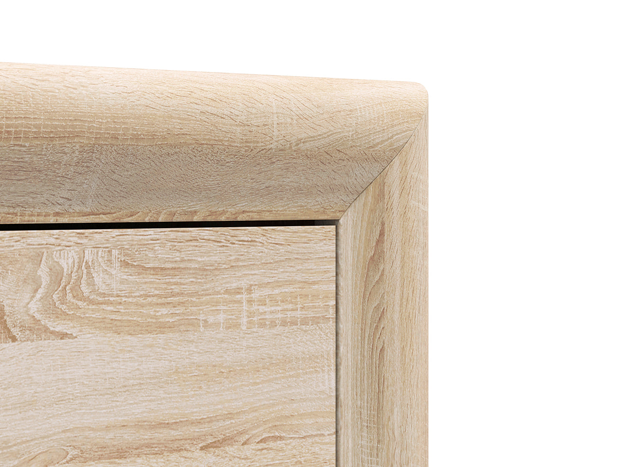 Buffet Élégant – Sonoma Light & MDF Sonoma Truffe – 133 cm – Design Moderne et Fonctionnel