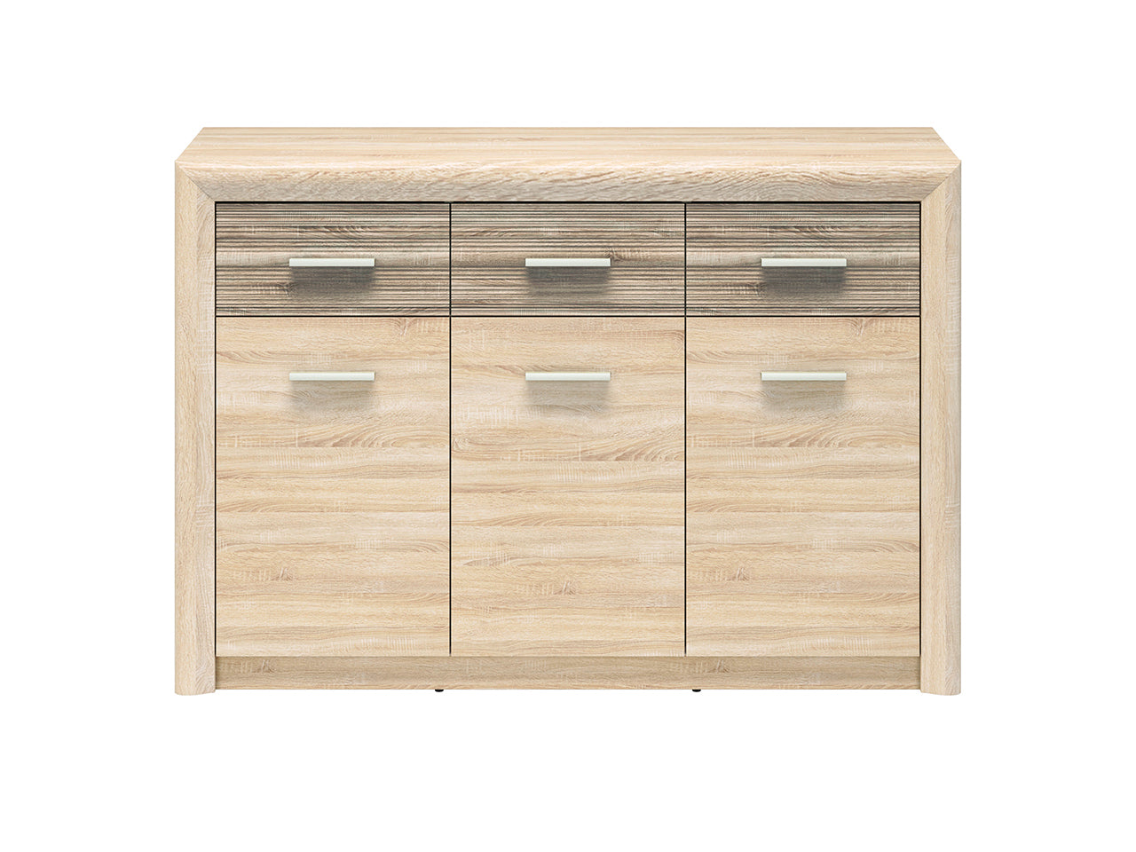 Commode Moderne – Sonoma Light & MDF Sonoma Truffe – 94 cm – Élégance et Fonctionnalité