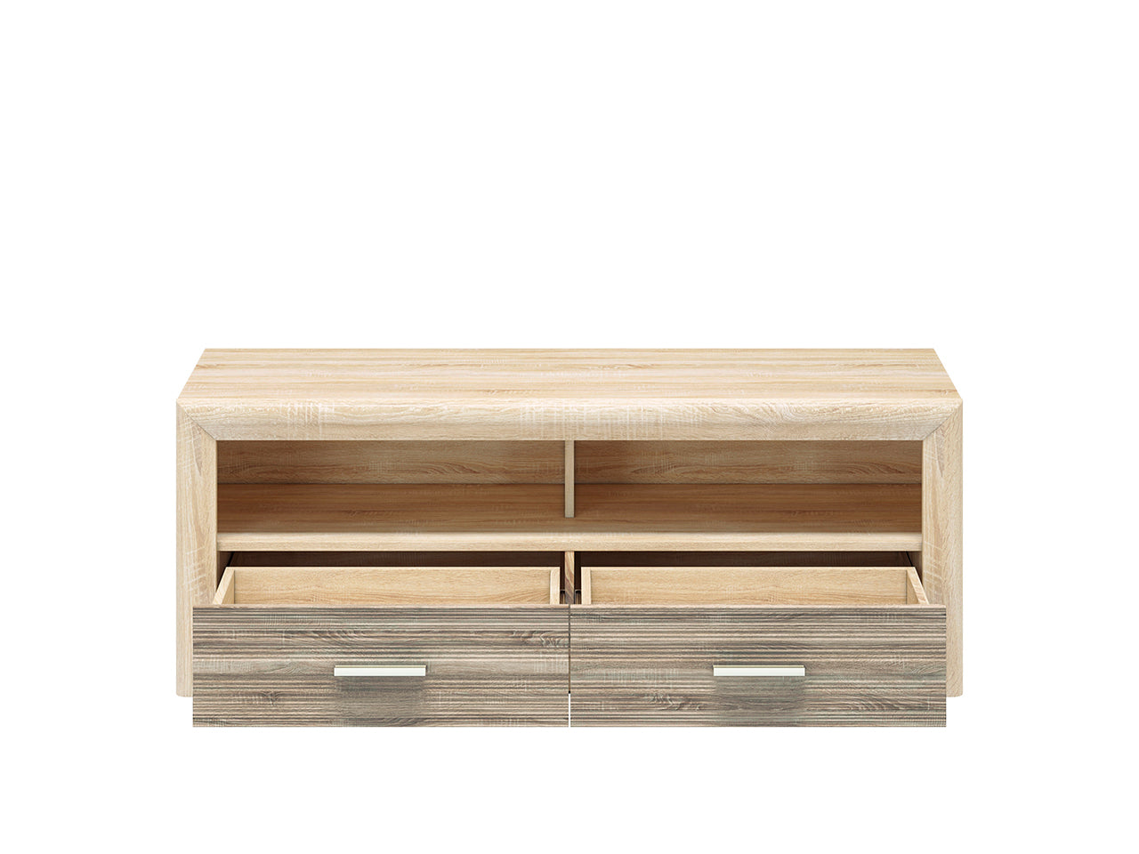 Meuble TV Moderne – Sonoma Light & MDF Sonoma Truffe – 52 cm – Élégance et Praticité