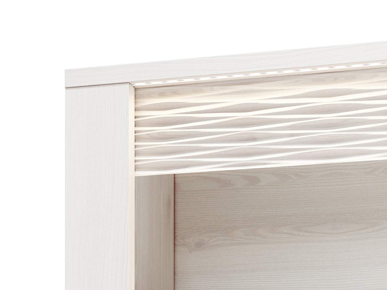 Meuble TV en Pin Enneigé avec Design Moderne et Fonctionnalité Optimale