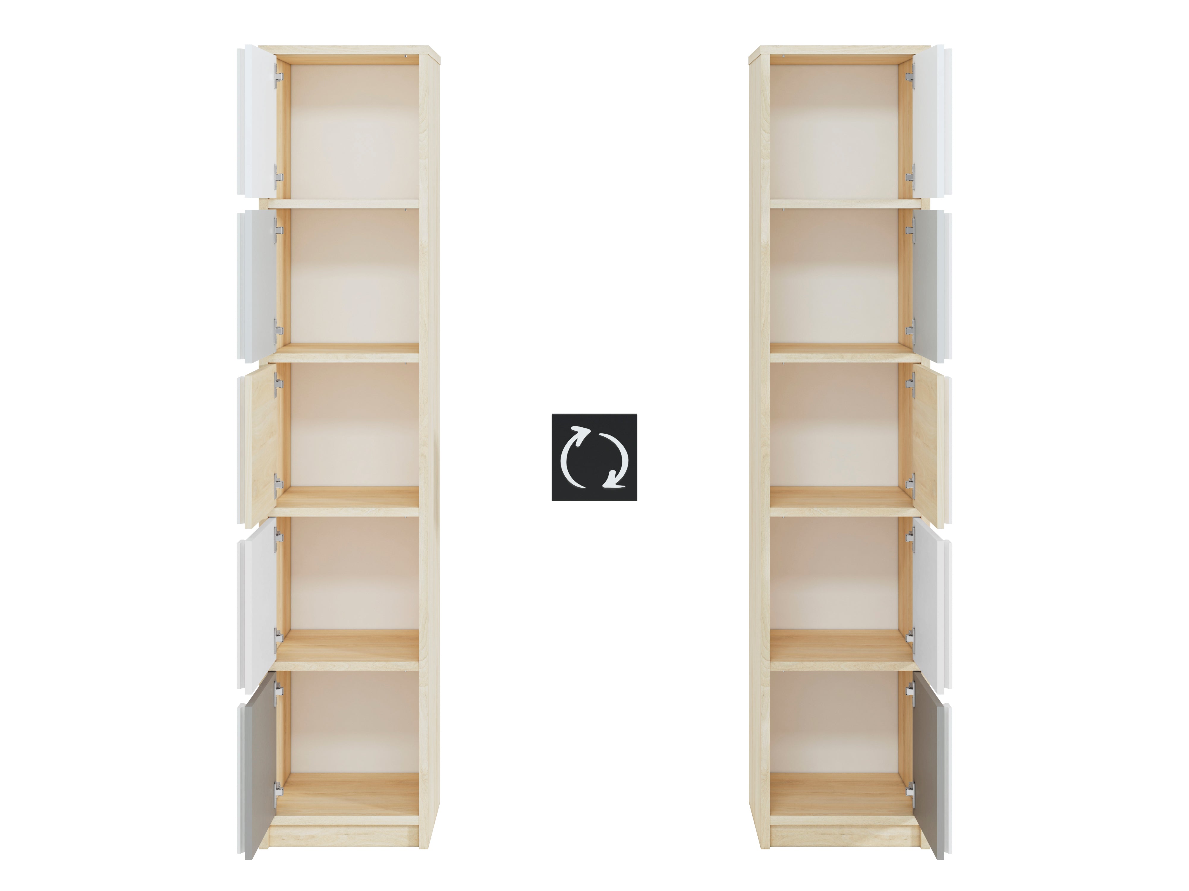 Étagère moderne en Hêtre des Fjords avec bordure ABS – Design élégant et haute résistance