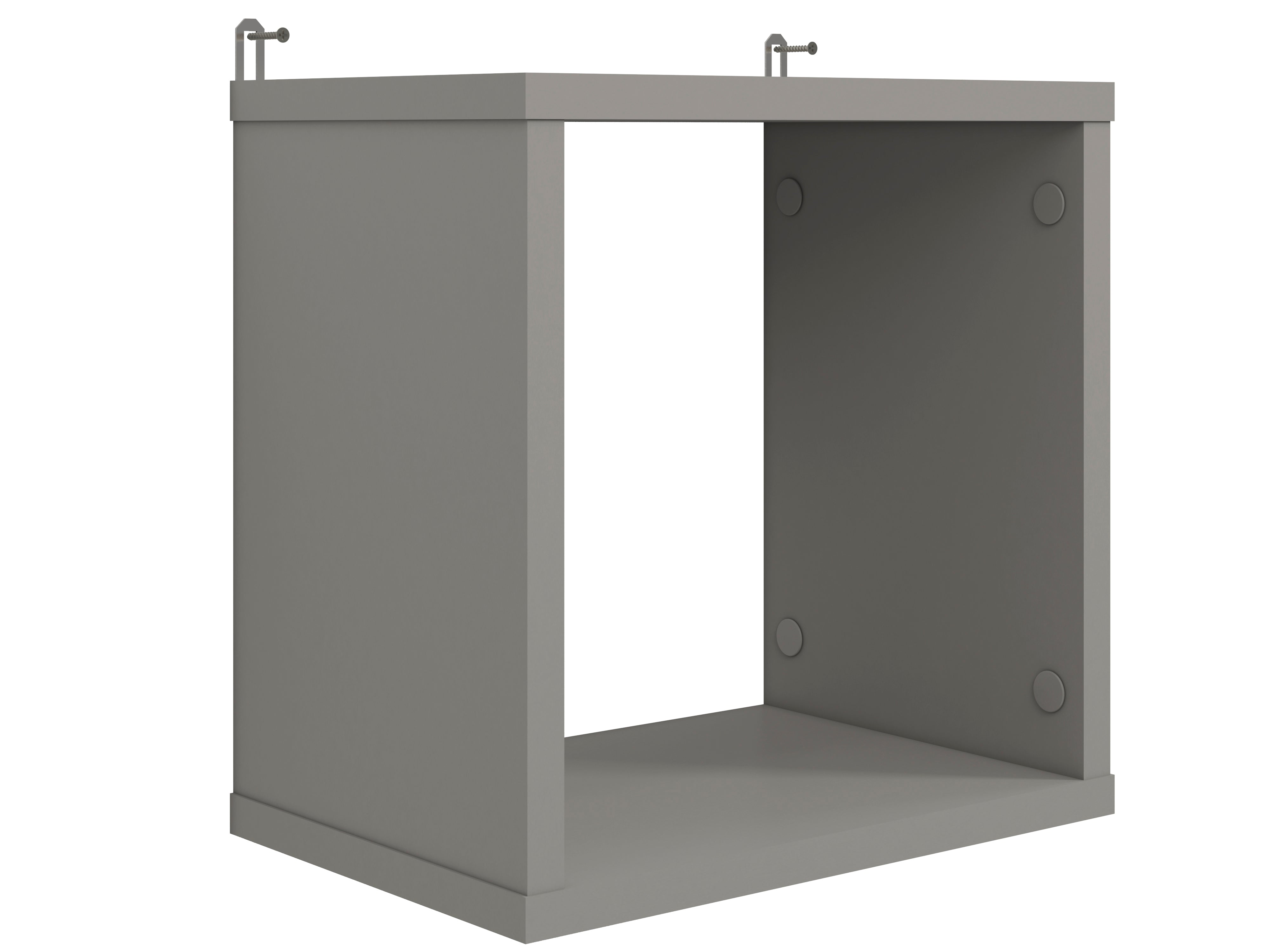 Étagère en Hêtre des Fjords avec bordure ABS - Résistante et Élégante, Disponible en Gris Platine et Blanc