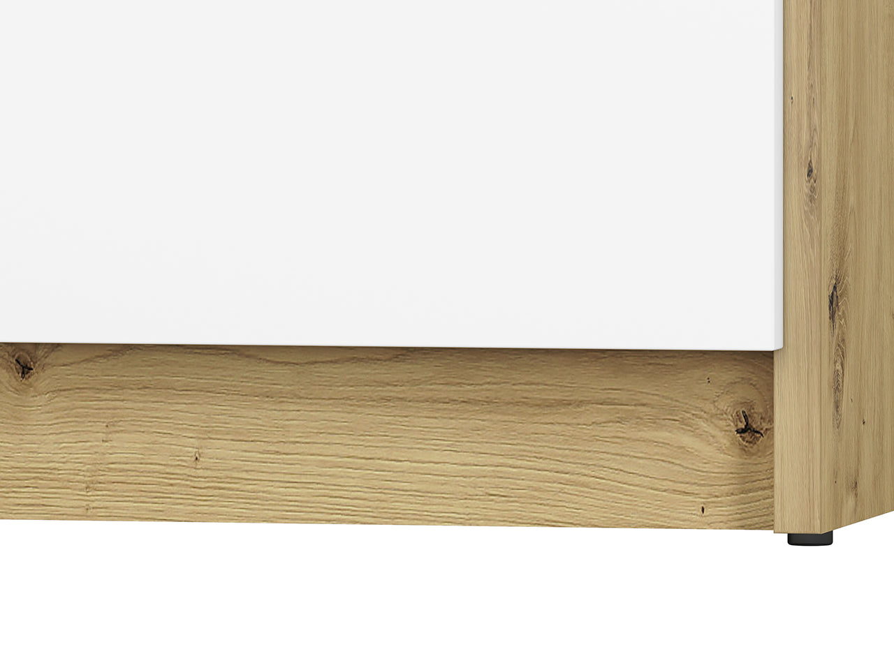 Étagère Murale Moderne en Chêne Artisan et MDF Blanc avec Bordure ABS - Résistante aux Rayures, à l'Humidité et aux Températures Élevées