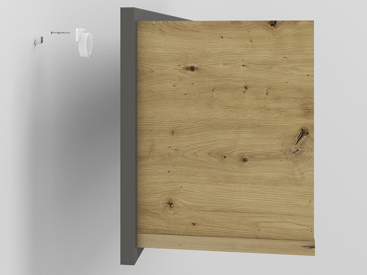 Étagère Suspendue en Bois et MDF - Design Moderne avec Bordure ABS et Résistance Exceptionnelle