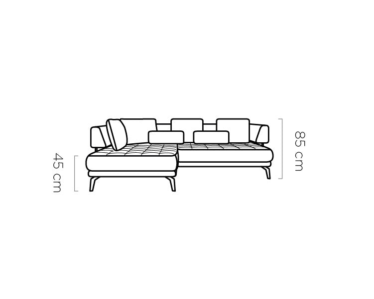 Canapé d'angle – Design Moderne et Confort Personnalisé avec Mécanisme Électrique