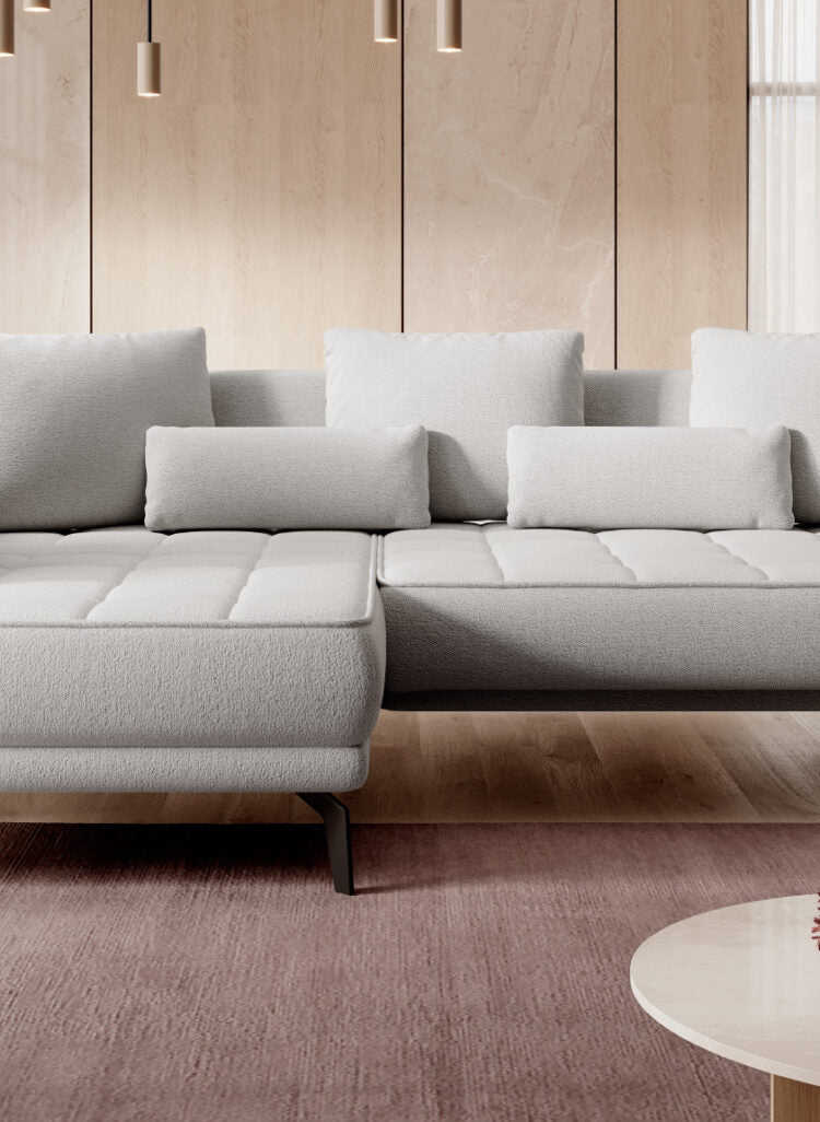 Canapé d'angle – Design Moderne et Confort Personnalisé avec Mécanisme Électrique