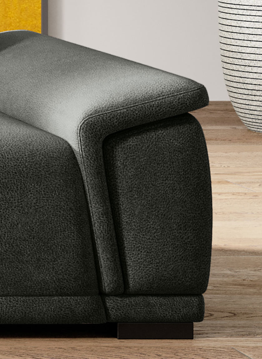 Canapé d’angle – Confort réglable électrique, design moderne et têtières ajustables