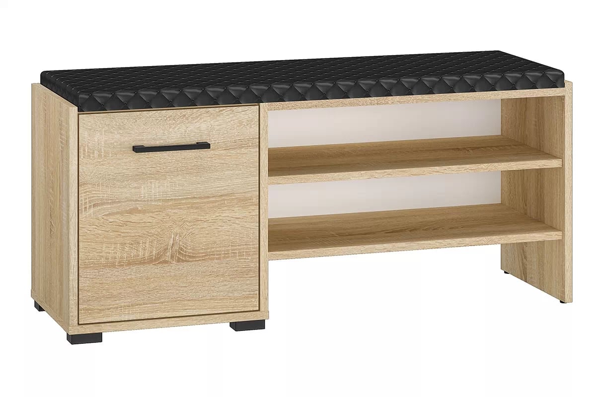 Meuble à Chaussures 105 cm Bois Clair Sonoma | Grand Rangement & Finition Résistante