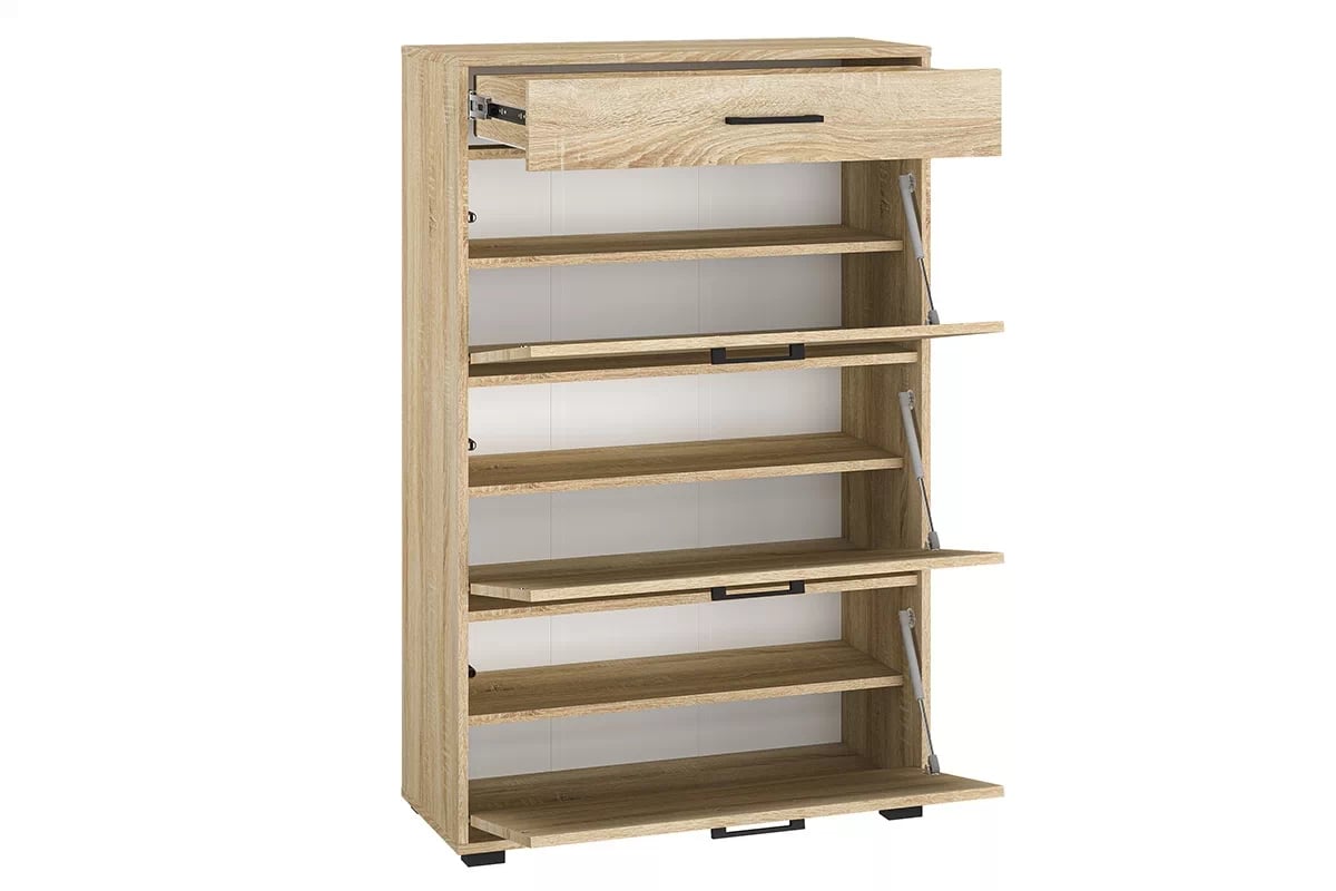 Meuble à Chaussures en Finition Lumière de Sonoma – Rangement Moderne et Robuste