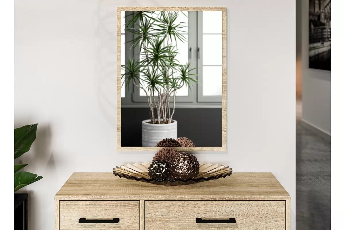 Miroir suspendu pour le hall- Sonoma clair