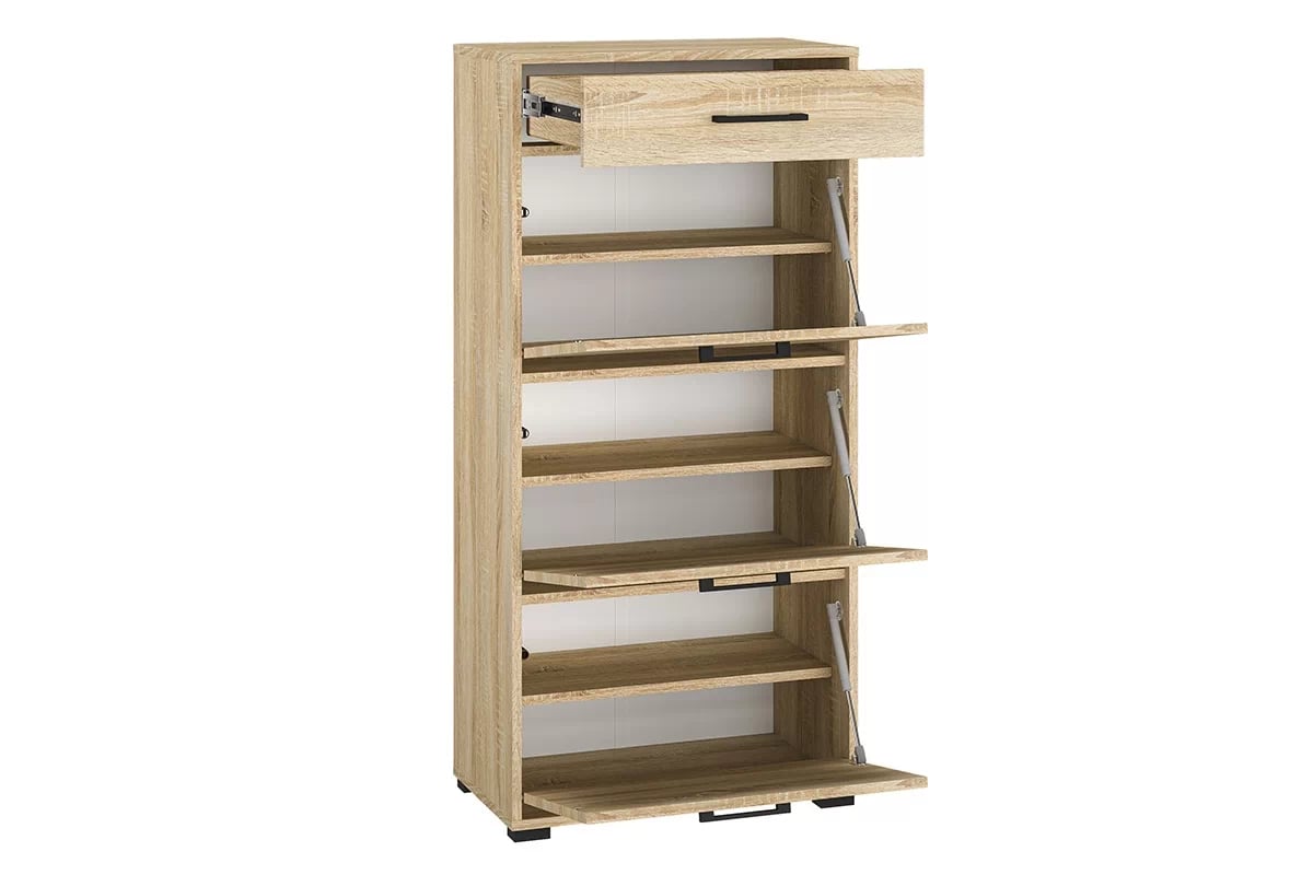 Meuble à Chaussures en Finition Lumière de Sonoma – Rangement Moderne et Robuste