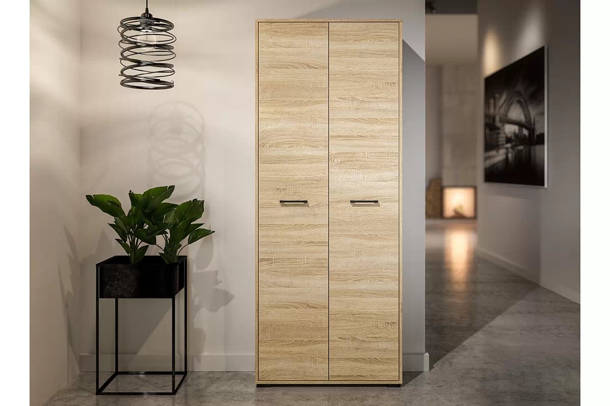 Armoire à deux portes pour le couloir - Sonoma clair