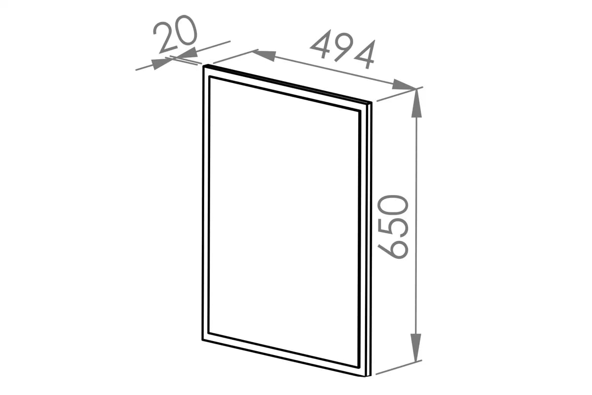 Miroir suspendu pour le hall- Sonoma clair