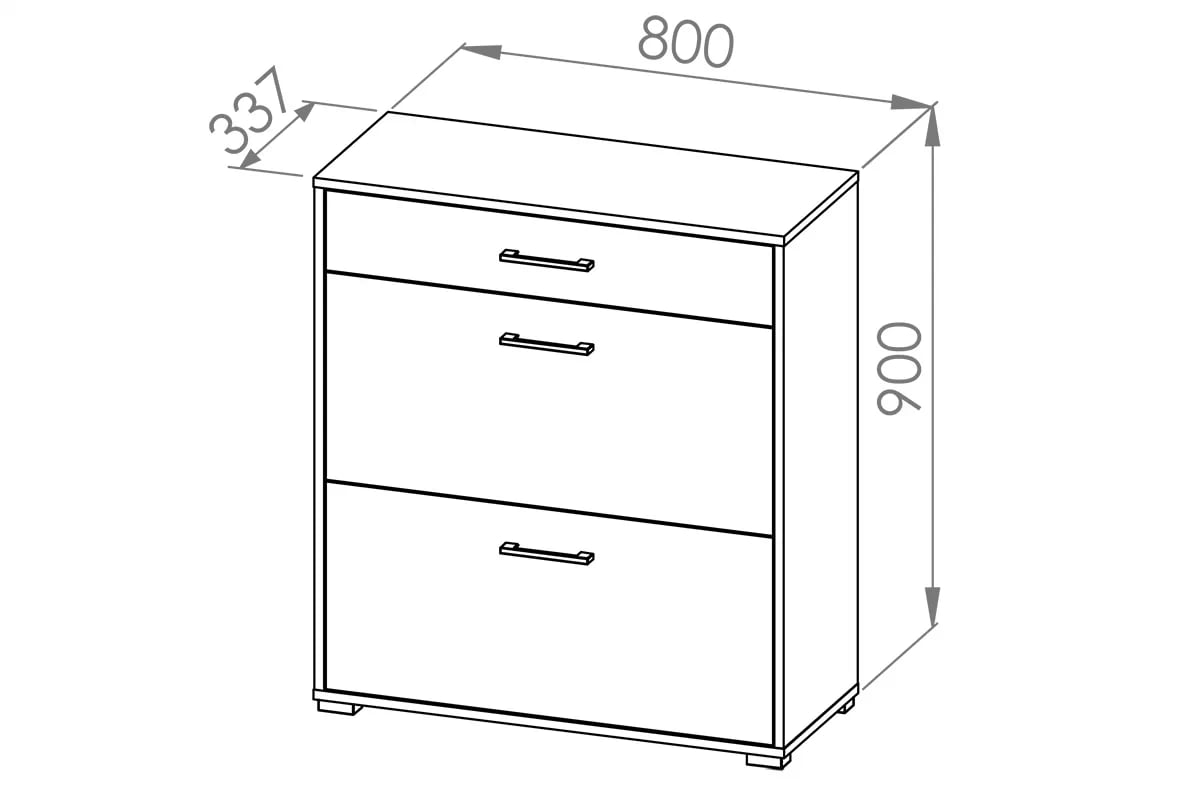 Meuble à Chaussures en Finition Chêne Clair – Structure Robuste, Design Compact et Élégant