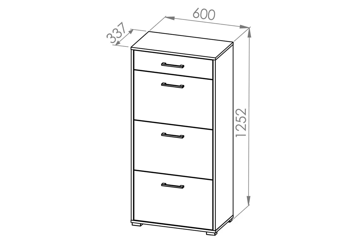 Meuble à Chaussures en Finition Lumière de Sonoma – Rangement Moderne et Robuste