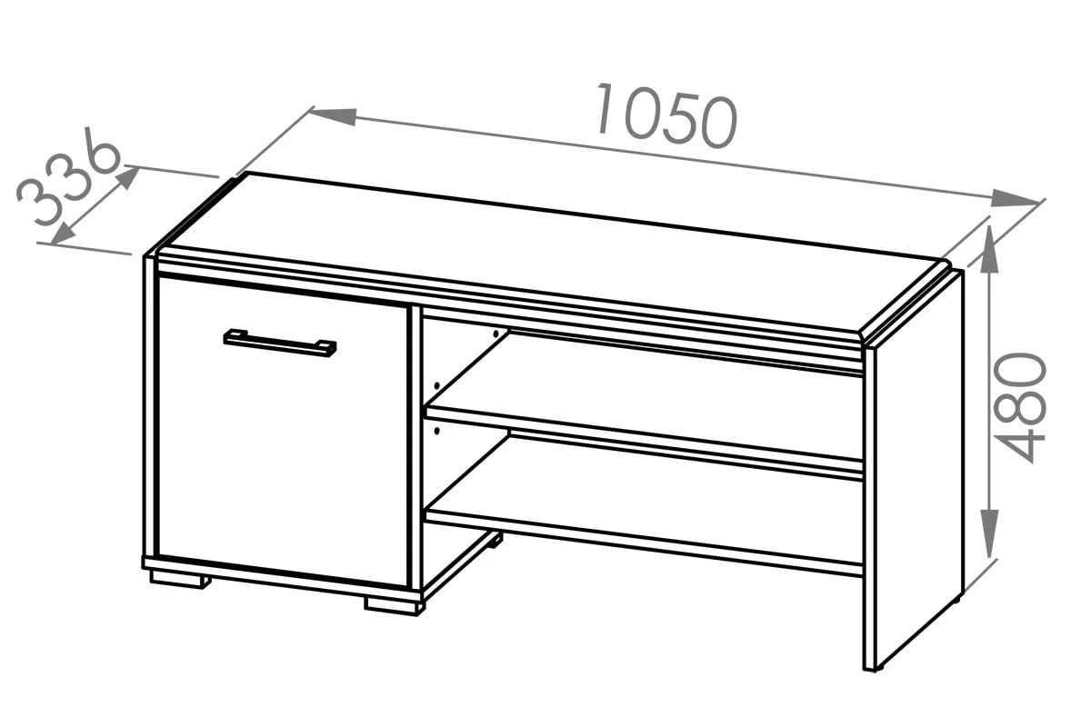 Meuble à Chaussures 105 cm Bois Clair Sonoma | Grand Rangement & Finition Résistante