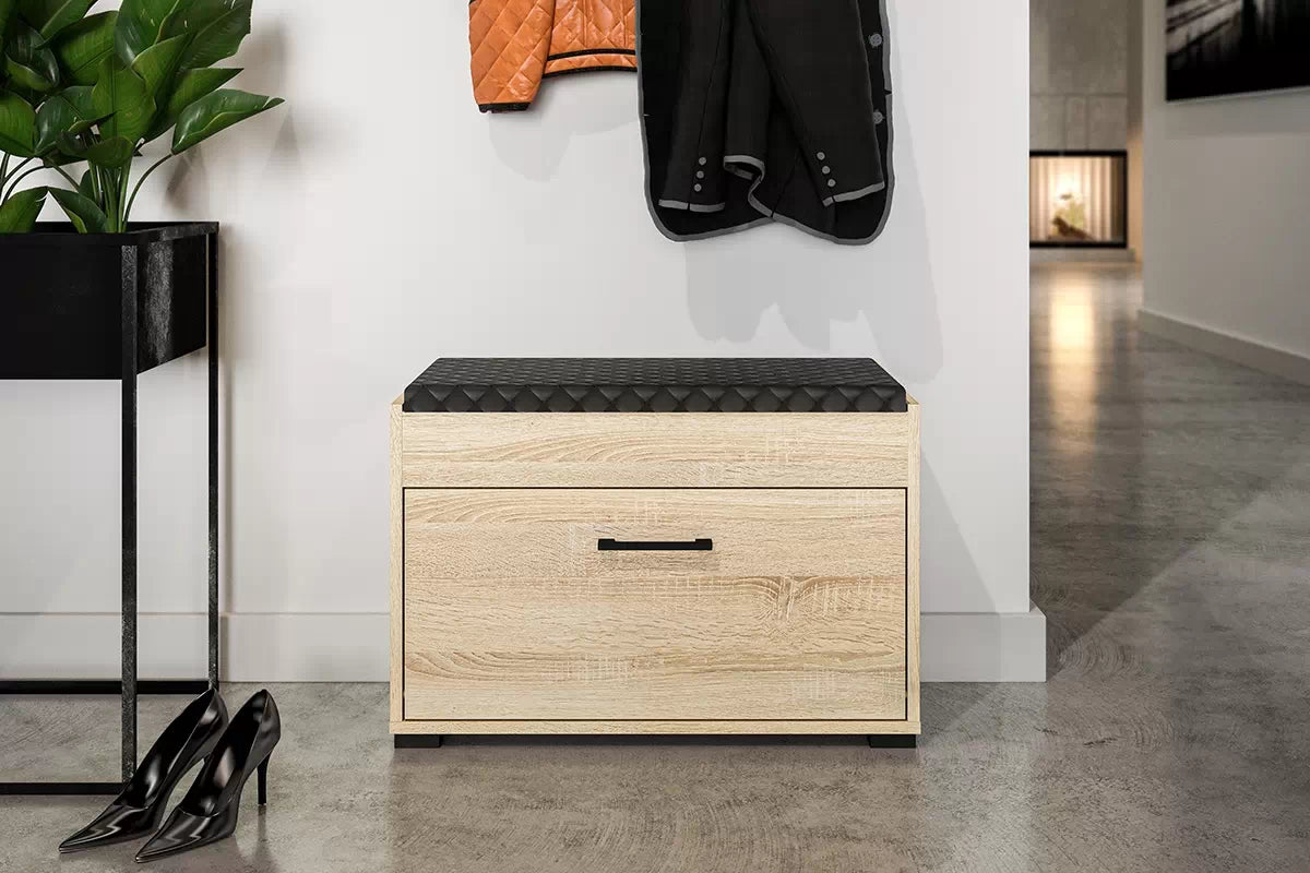 Meuble à Chaussures en Bois Finition Lumière de Sonoma | Design Élégant & Grande Résistance