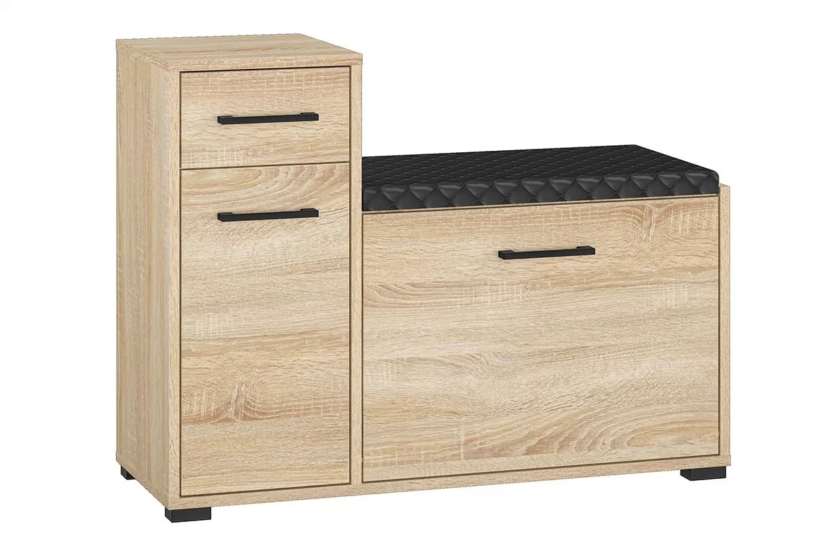 Meuble à Chaussures en Bois Clair 90 cm | Rangement Spacieux et Solide
