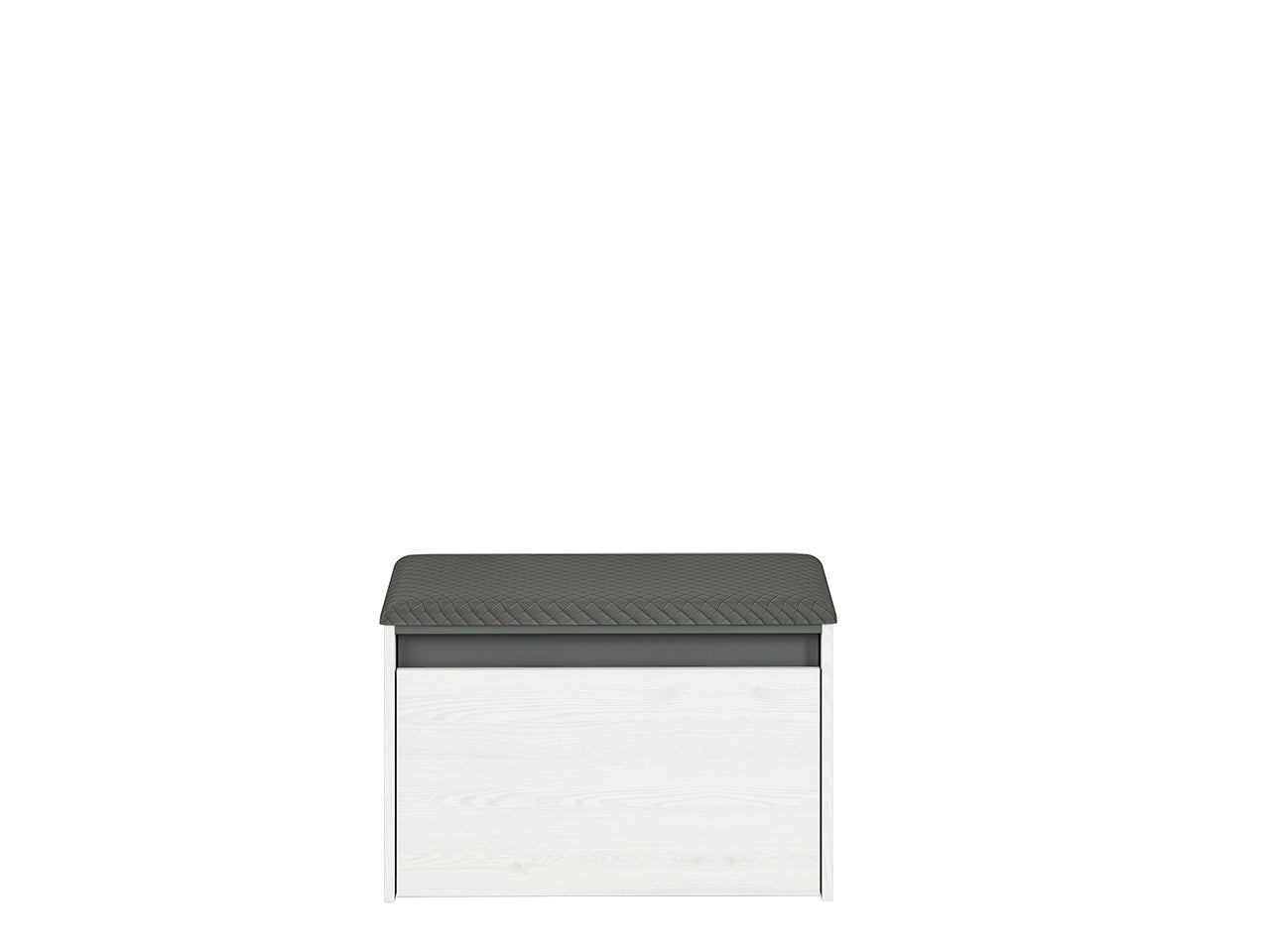 Meuble à Chaussures avec Banc – Pin des Neiges et Anthracite, Pratique et Élégant